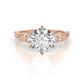 1 - Iyana Semi Mount Solitaire Plus with accented Natural Diamonds Engagement Ring 