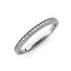 3 - Aleen 0.25 ctw Natural Diamonds (1.30 mm) Wedding Band 