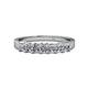 1 - Evia 1.19 ctw Lab Grown Diamonds (3.00 mm) Seven Stone Wedding Band 