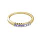 2 - Evia 0.39 ctw Tanzanite (2.00 mm) Seven Stone Wedding Band 