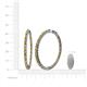 5 - Carisa 5.39 ctw (2.70 mm) Inside Outside Round Citrine and Natural Diamond Eternity Hoop Earrings 