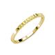 3 - Abila 0.39 ctw (2.00 mm) Princess Cut Yellow Sapphire 7 Stone Wedding Band 