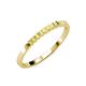 3 - Abila 0.35 ctw (2.00 mm) Princess Cut Yellow Diamond 7 Stone Wedding Band 