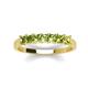 3 - Erica 3.00 mm Princess Cut Peridot 7 Stone Wedding Band 