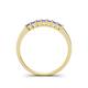 4 - Erica 2.50 mm Princess Cut Tanzanite 7 Stone Wedding Band 