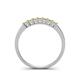 4 - Erica 2.50 mm Princess Cut Yellow Sapphire 7 Stone Wedding Band 
