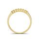 4 - Erica 2.50 mm Princess Cut Citrine 7 Stone Wedding Band 