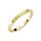 3 - Abila 0.63 ctw (2.50 mm) Princess Cut Yellow Sapphire 7 Stone Wedding Band 