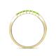 5 - Abila 0.70 ctw (2.50 mm) Princess Cut Peridot 7 Stone Wedding Band 