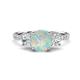 1 - Triandra 1.73 ctw Opal (7.00 mm) Three stone Engagement Ring 
