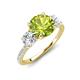 3 - Triandra 2.23 ctw Peridot (7.00 mm) Three stone Engagement Ring 