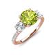 3 - Triandra 2.23 ctw Peridot (7.00 mm) Three stone Engagement Ring 