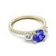 5 - Triandra 2.02 ctw Tanzanite (7.00 mm) Three stone Engagement Ring 