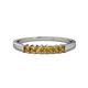 1 - Evia 0.63 ctw Citrine (2.50 mm) Seven Stone Wedding Band 