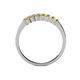 4 - Evia 0.63 ctw Citrine (2.50 mm) Seven Stone Wedding Band 