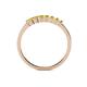 4 - Evia 0.39 ctw Yellow Sapphire (2.00 mm) Seven Stone Wedding Band 
