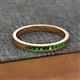 2 - Aaryn 2.00 mm Green Garnet Wedding Band 
