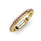 1 - Caitlin Rhodolite Garnet Eternity Band 