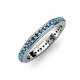 1 - Caitlin London Blue Topaz Eternity Band 