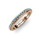 1 - Caitlin Blue Topaz Eternity Band 