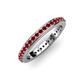 1 - Caitlin Red Garnet Eternity Band 