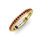 1 - Caitlin Red Garnet Eternity Band 