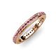 1 - Caitlin Rhodolite Garnet Eternity Band 