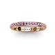 3 - Caitlin Amethyst Eternity Band 
