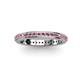3 - Caitlin Rhodolite Garnet Eternity Band 