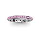 3 - Caitlin Pink Sapphire Eternity Band 