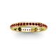 3 - Caitlin Red Garnet Eternity Band 
