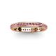 3 - Caitlin Rhodolite Garnet Eternity Band 