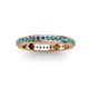3 - Caitlin London Blue Topaz Eternity Band 