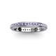 3 - Caitlin Tanzanite Eternity Band 