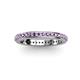 3 - Caitlin Amethyst Eternity Band 