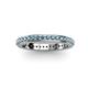 3 - Caitlin Blue Topaz Eternity Band 