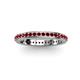 3 - Caitlin Red Garnet Eternity Band 