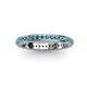 3 - Caitlin London Blue Topaz Eternity Band 