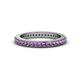 4 - Caitlin Amethyst Eternity Band 
