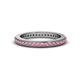 4 - Caitlin Rhodolite Garnet Eternity Band 