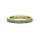 4 - Caitlin London Blue Topaz Eternity Band 