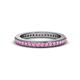 4 - Caitlin Pink Sapphire Eternity Band 