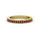 4 - Caitlin Red Garnet Eternity Band 