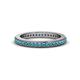 4 - Caitlin London Blue Topaz Eternity Band 