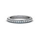 4 - Caitlin Aquamarine Eternity Band 
