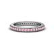4 - Caitlin Pink Tourmaline Eternity Band 