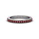 4 - Caitlin Red Garnet Eternity Band 