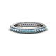 4 - Caitlin Blue Topaz Eternity Band 