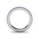 5 - Caitlin Amethyst Eternity Band 