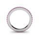5 - Caitlin Pink Sapphire Eternity Band 